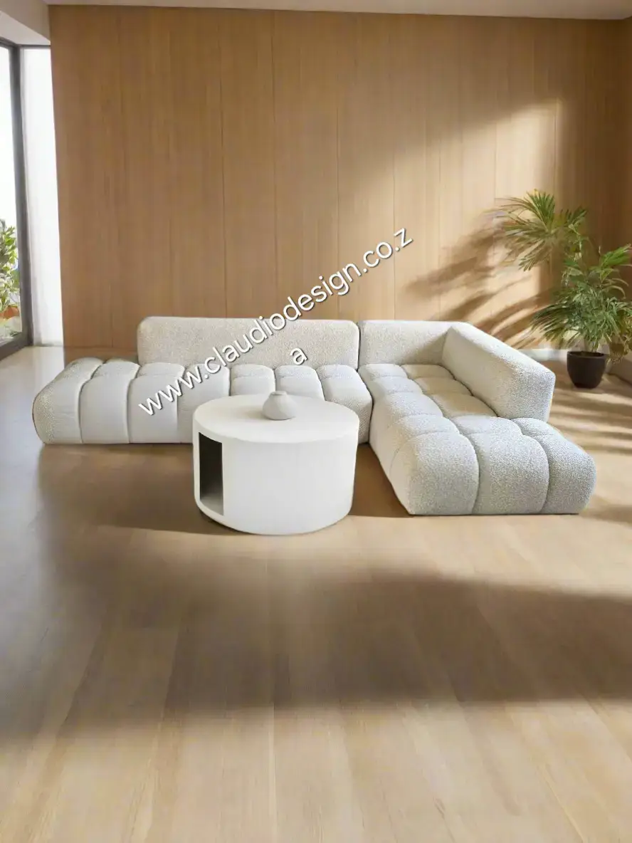 Sink into the plush cushions of this cozy corner couch and experience ultimate relaxation.  The soft fabric invites you to unwind after a long day.  Its generous size provides ample space for family and friends to gather comfortably.  The sturdy frame ensures durability and long-lasting support. This stylish piece will enhance the ambiance of any living room.