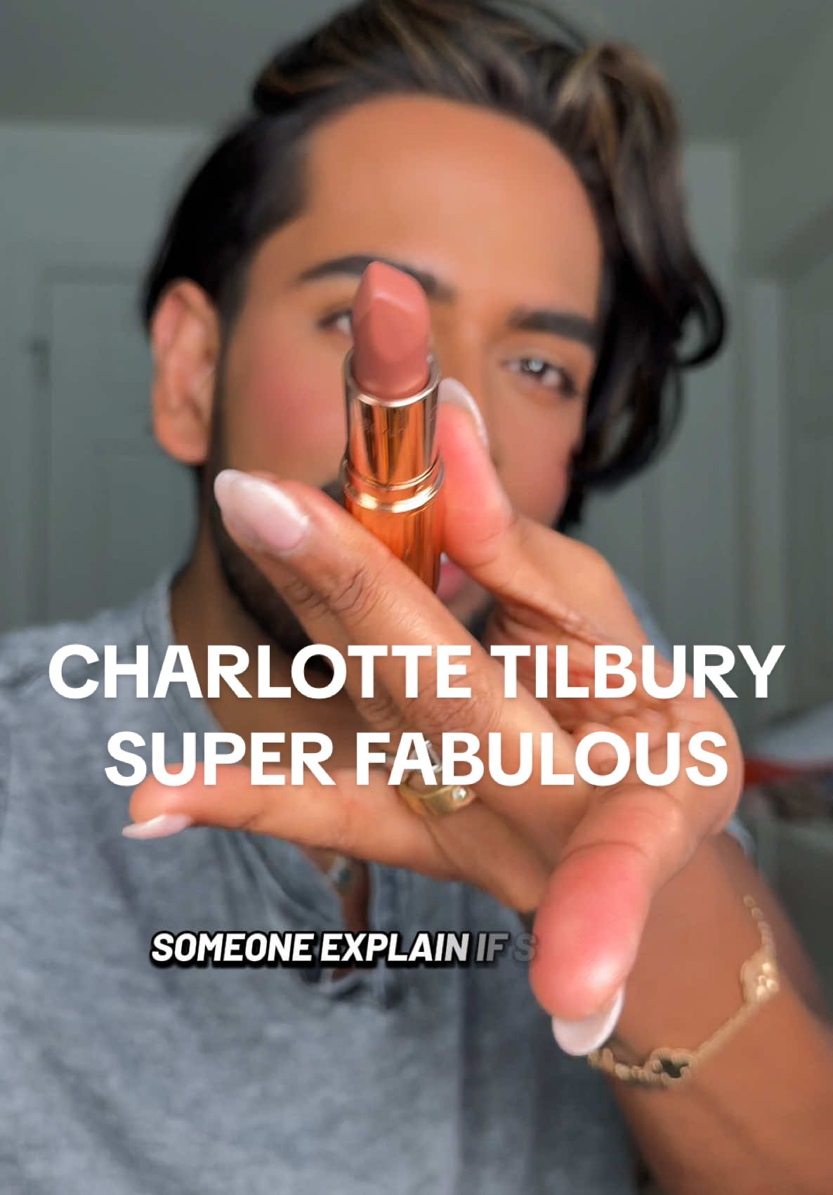 Gatekept way too long! @Charlotte Tilbury Matte Revolution Lipstick shade Super Fabulous! 🤎👏🏽 Get on this now!  #charlottetilbury #lipstick #nudelipstick #browngirlapproved #brownlip #twotonedlips #melanated #BeautyTok