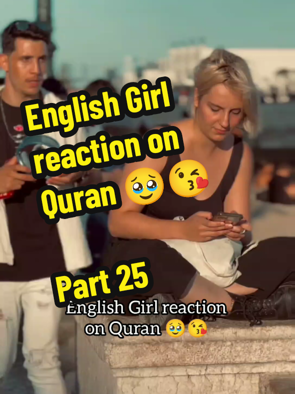 English Girl reaction on Quran 🥹😘  Part 25 #tilawat #quran #islamic_video #muslim 