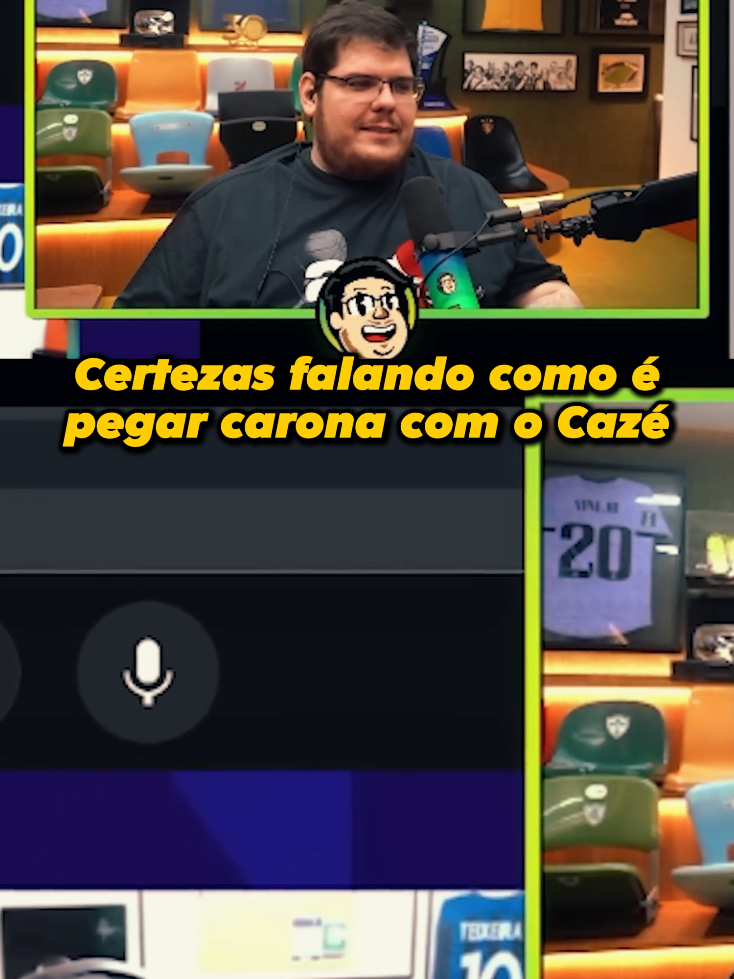 Certezas contando como é pegar uma carona com o Cazé #caze #cazetv #tntsportsbr #certezas #pedrocertezas #intriga #waze