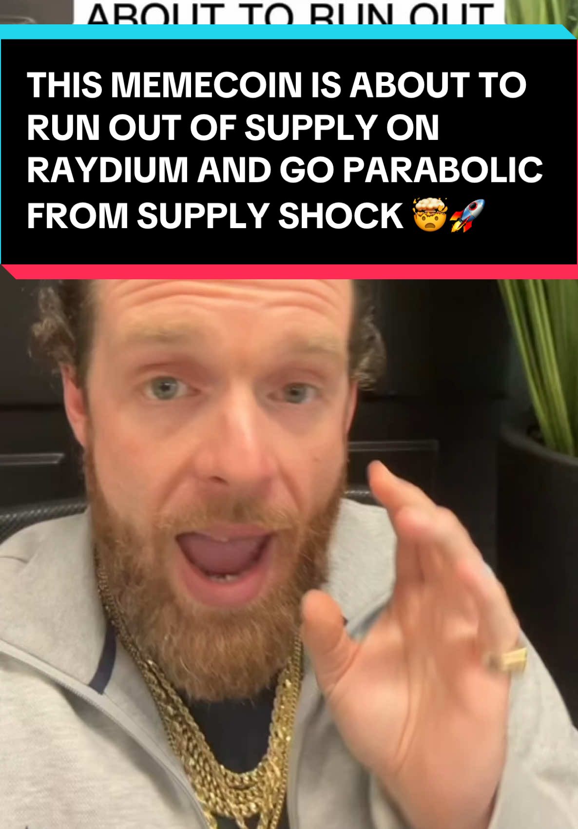 This #memecoin is about to run out of supply on Raydium and go parabolic from supply shock 🤯🚀  #crypto #cryptocurrency #cryptok #cryptotok #cryptotiktok #cryptoinvesting #cryptonews #cryptotrading #bitcoin #eth #xrp #binance #ethereum #algorand #solana #cardano #hbar #shiba #doge #matic #kaspa #btc #pepecoin #fetchai #nvda #nvidia #stocks #gme #blockchain #toncoin #business #entrepreneur #investing #memecoins #pepecoin 