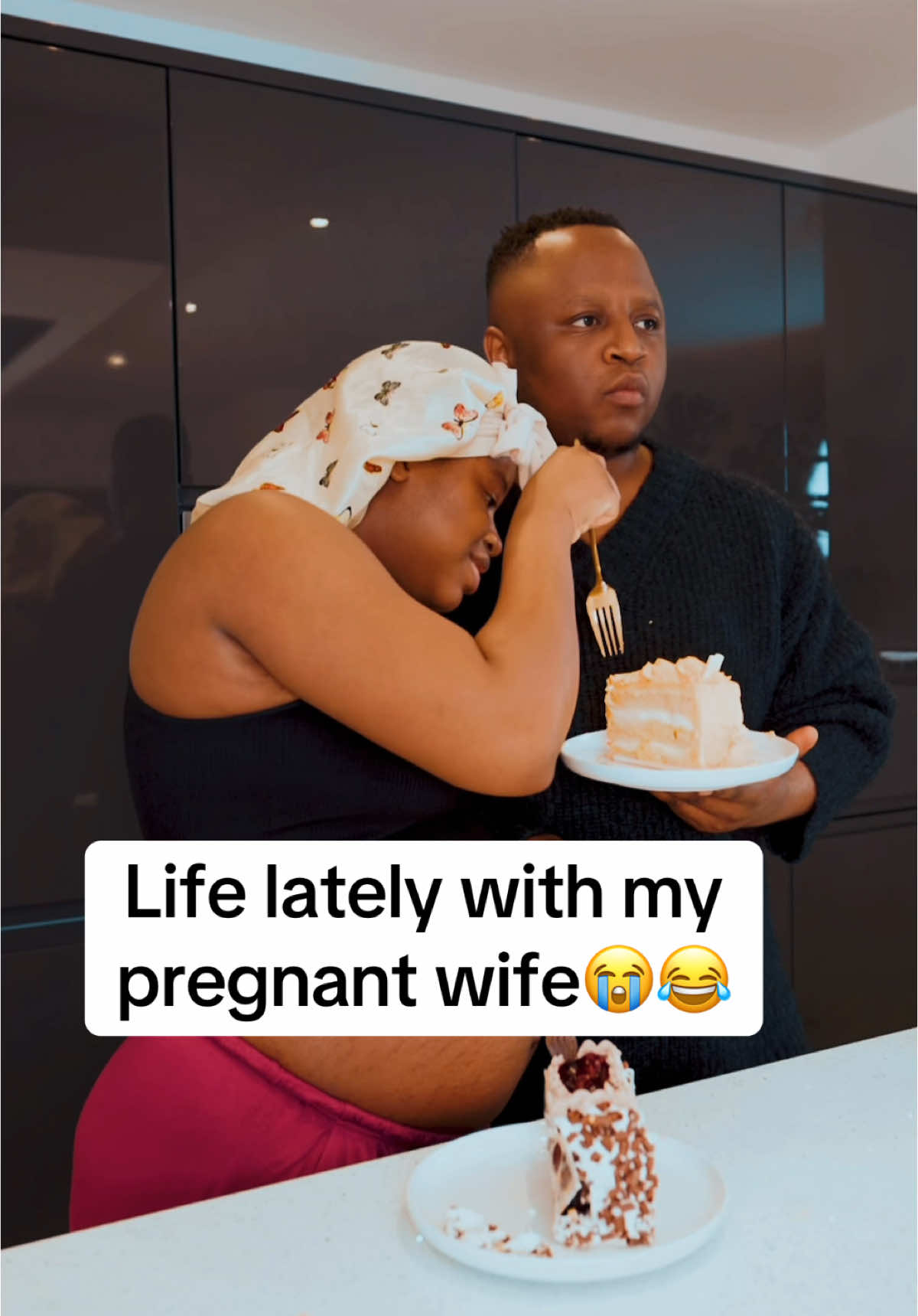 He is forgetting that l am pregnant and eating for 2 😂😂😂#foryou #fyp #viral #pregnant #cravings 