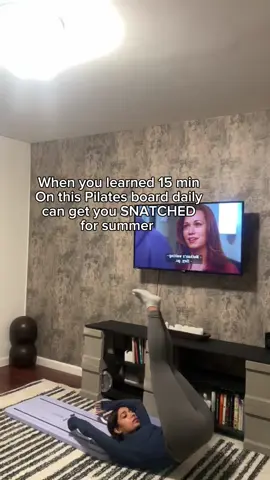 Girl this Pilates board is on sale, get snatched for summer #pilatesworkout #athomeworkout #pilatesreformer #homeexercise #abworkout #mompoochbegone #abworkoutsforwomen #coreworkoutforwomen 