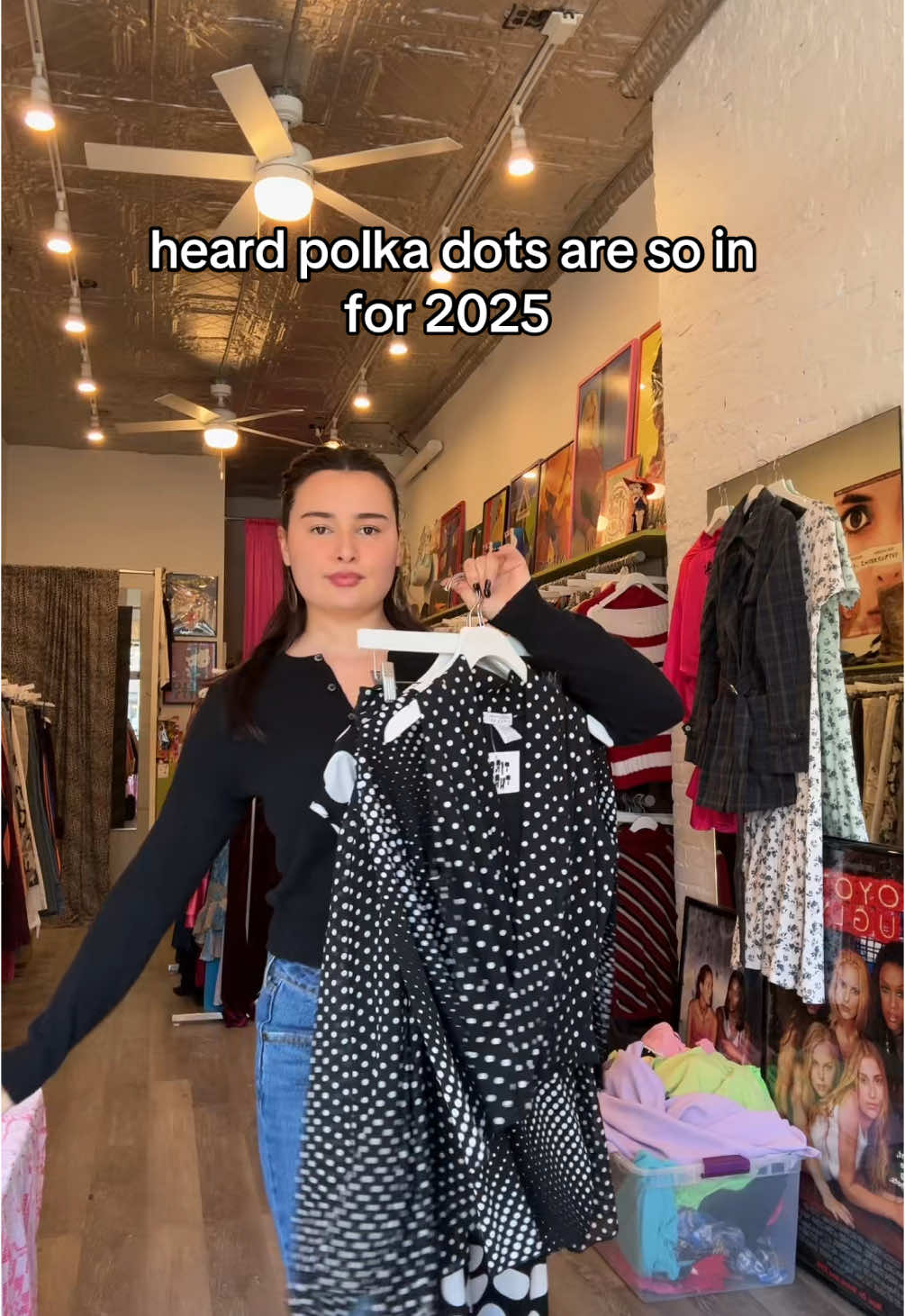 polka dots all spring long!!! #tiredthrift #polkadot #vintageshop #fypシ #y2ktops 