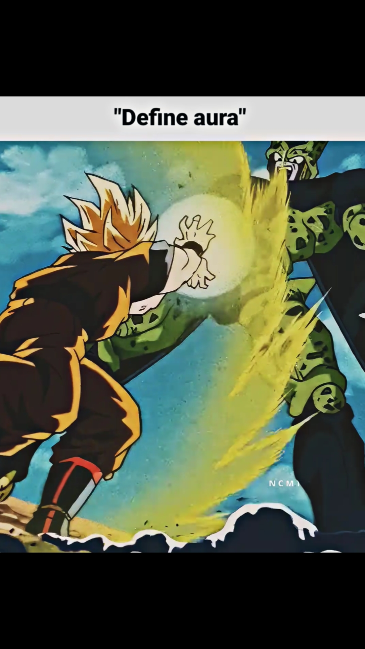 Goku's Instant Transmission Kamehameha against Cell #goku #cell #dbz_moments #dbzedit #daima #viral