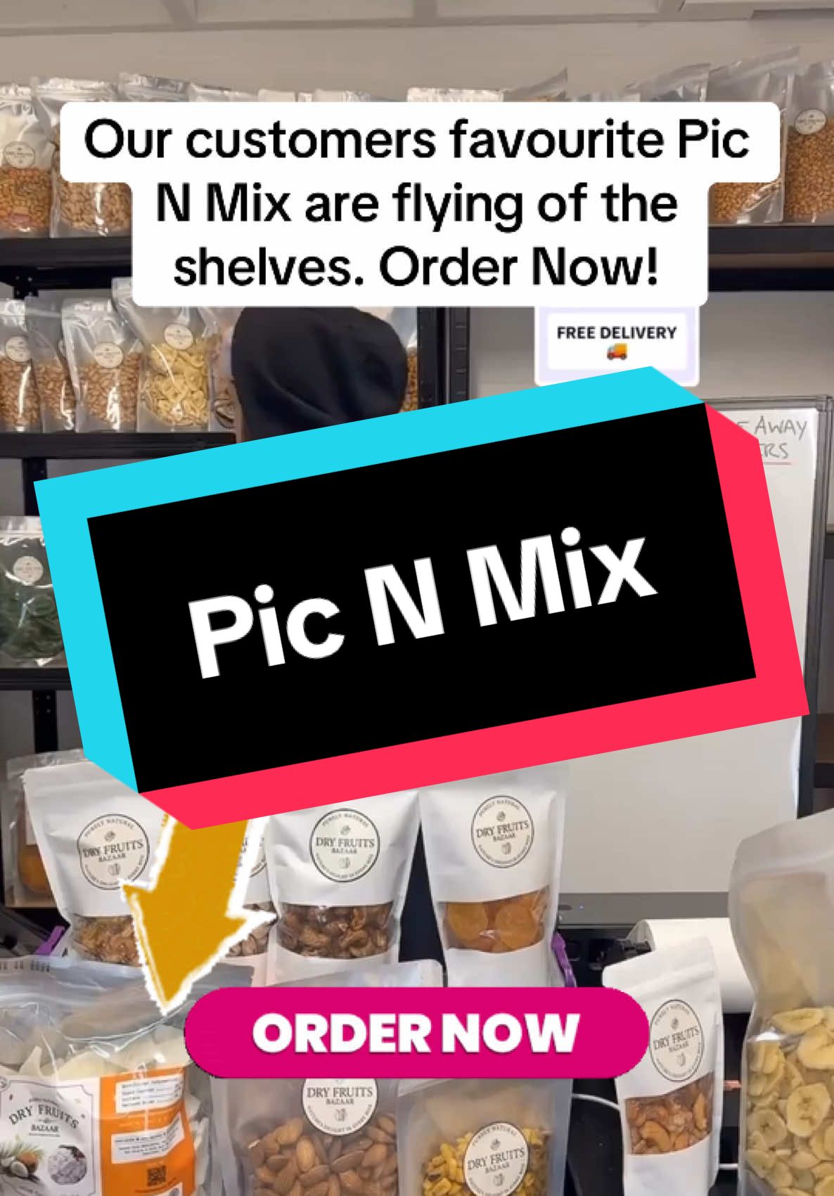 Our customers favourite Pic N Mix are flying of the shelves. Order Now! #dryfruitsbazaar #DryFruits #picknmix #fyp #tiktokmademebuyit #HealthySnacking #DealDrops 