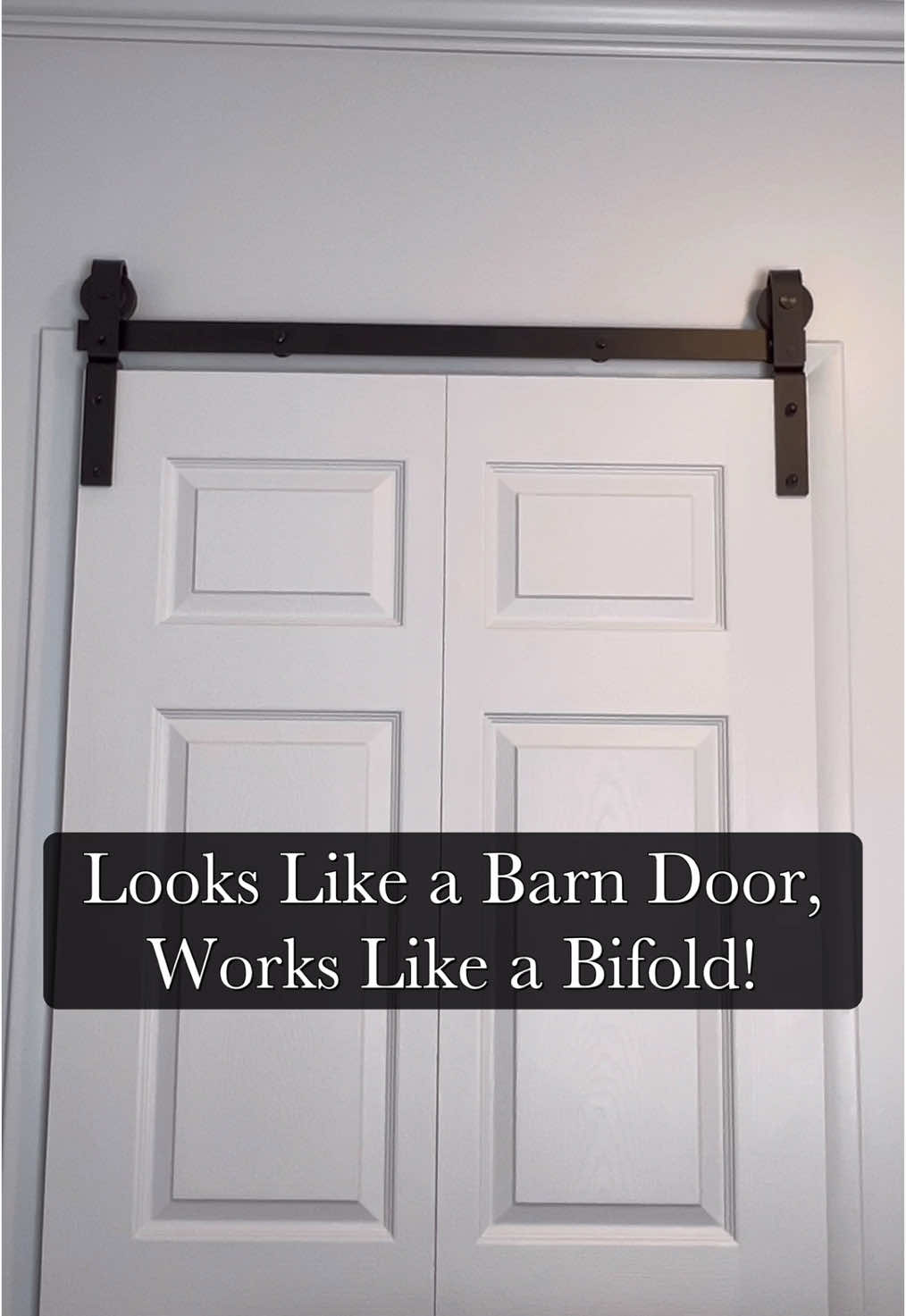 barn-style door that actually works for tight spaces! This game-changing hardware folds smoothly while keeping that luxurious barn door aesthetic. 🏡 Ideal for: ✅ Closets & pantries ✅ Small rooms & apartments ✅ Home offices & laundry spaces 🔗 Amazon Exclusive – Order Now!  https://amzn.to/40ZM0fs