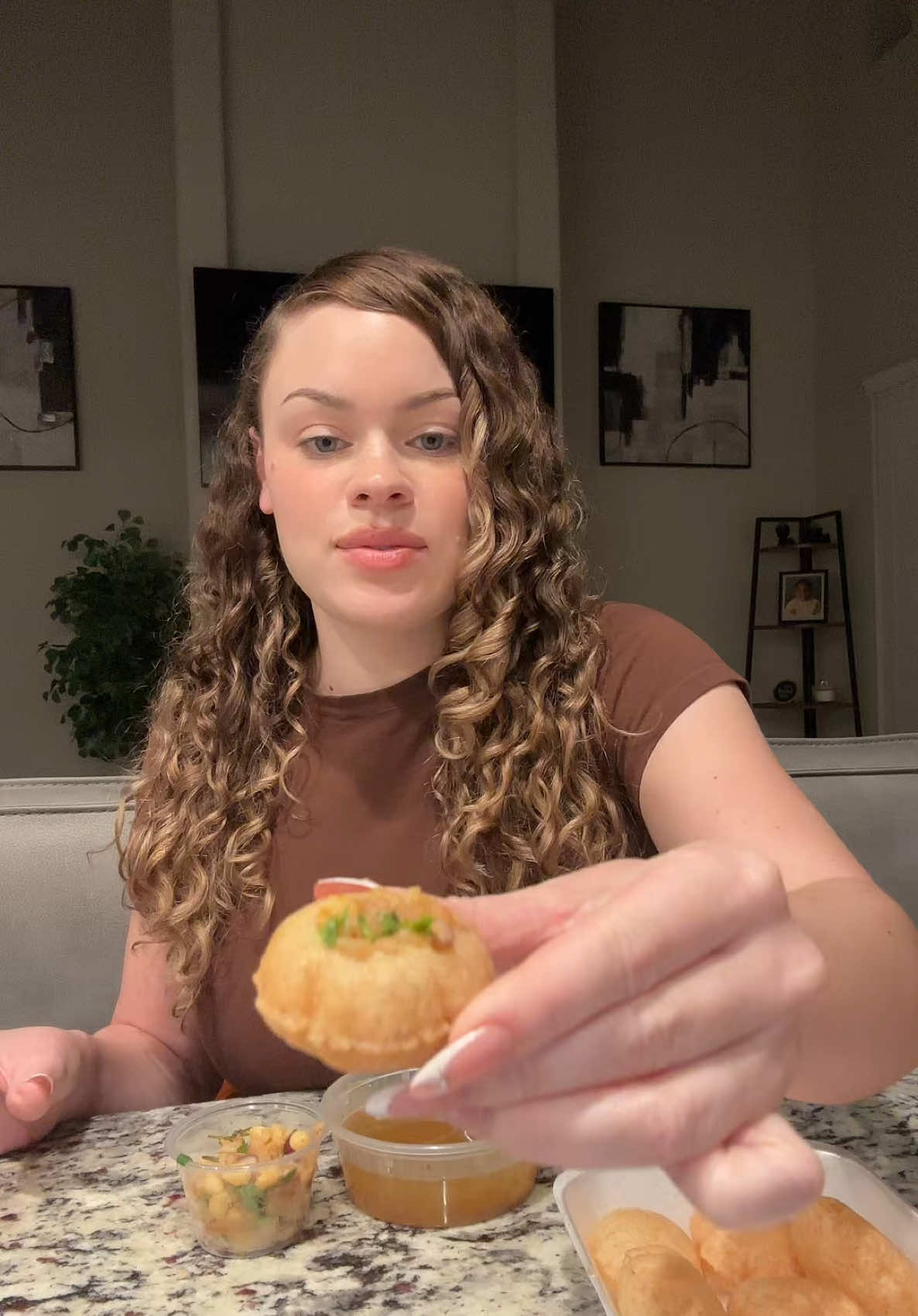 Trying Pani Puri 