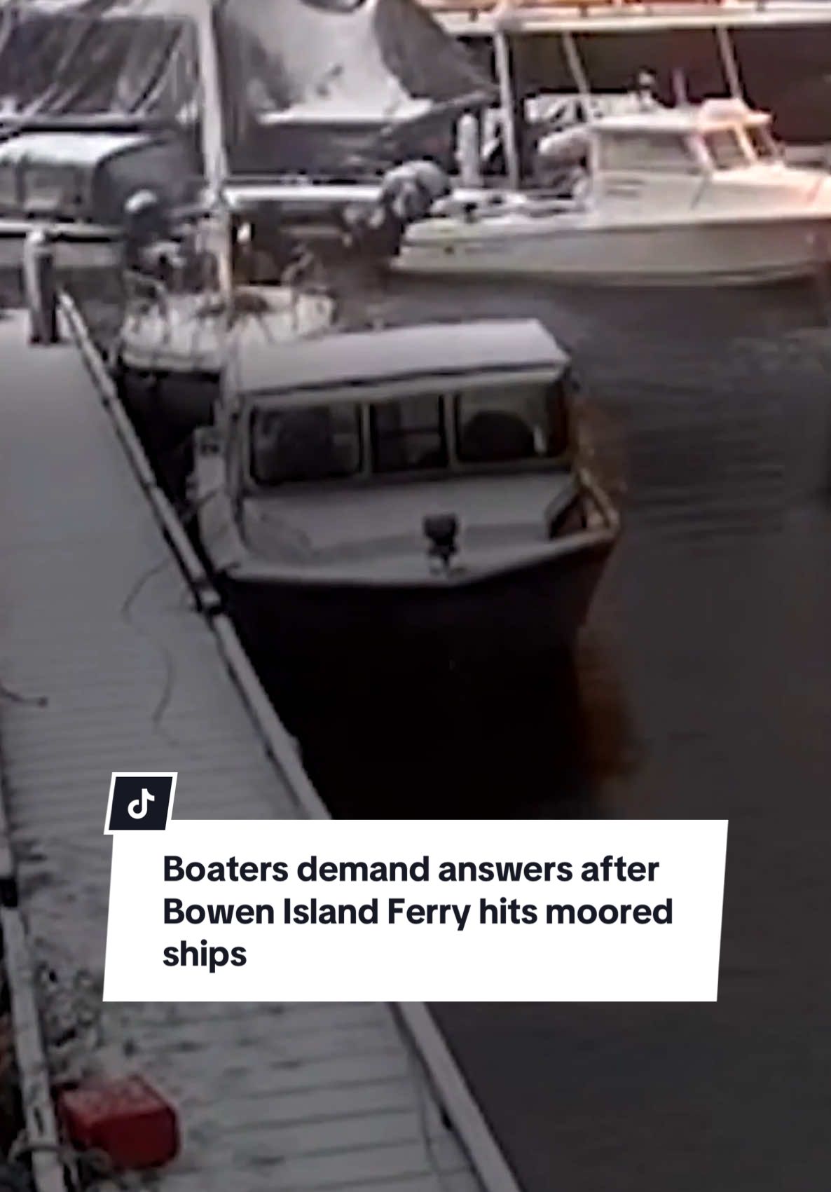 An investigation has been launched after the B.C. Ferries' vessel Queen of Capilano collided with moored boats at a private dock on Bowen Island on Sunday morning.  As Belle Puri reports, the owner of one of the damaged boats fears it may never sail again. #bowenisland #ferry #crash #boatcrash #cbcnews #bc #britishcolumbia 