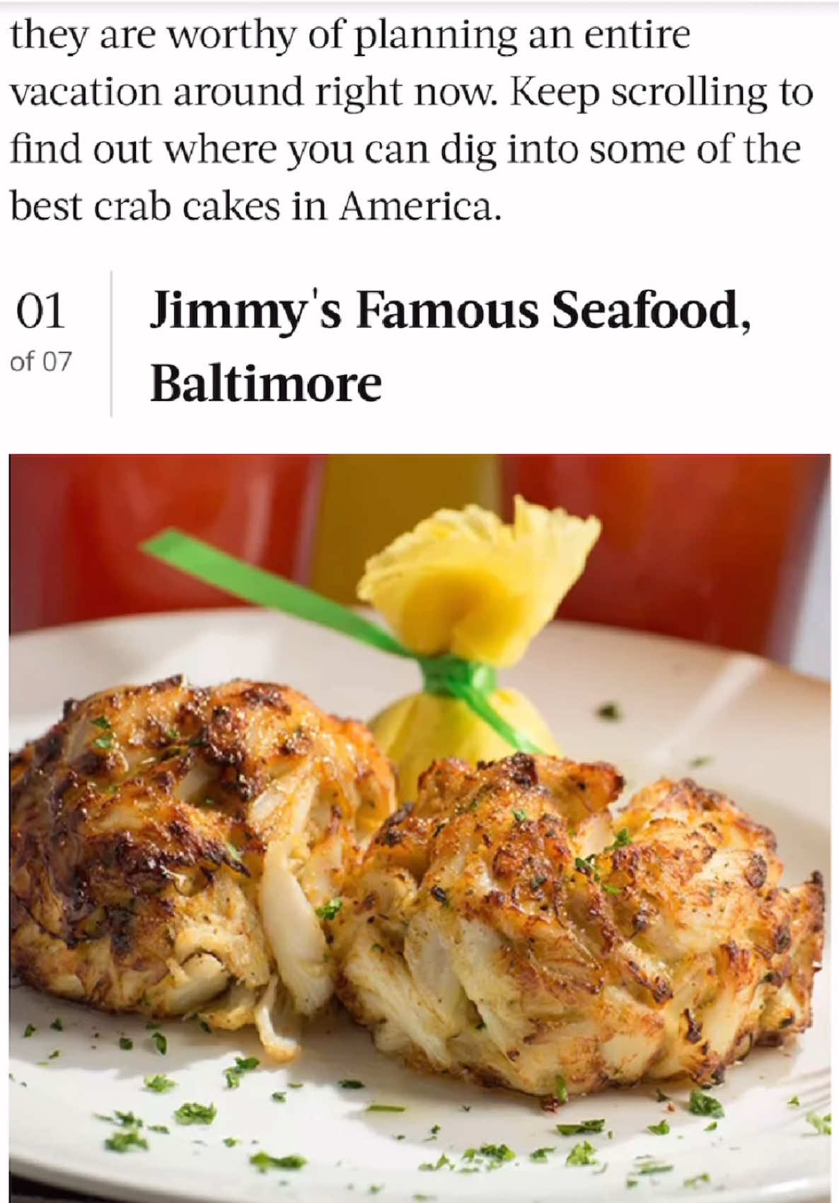 Guess who @foodandwine named The Best Crab Cakes in America? Hint: it’s us! 🦀 🇺🇸 Have them shipped right to your doorstep - anywhere in America!