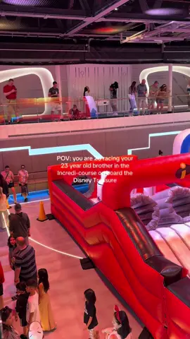 I won just for the record 😂💪🥇 #disneytreasure #disneycruise #disneycruiseline #funnydisney 