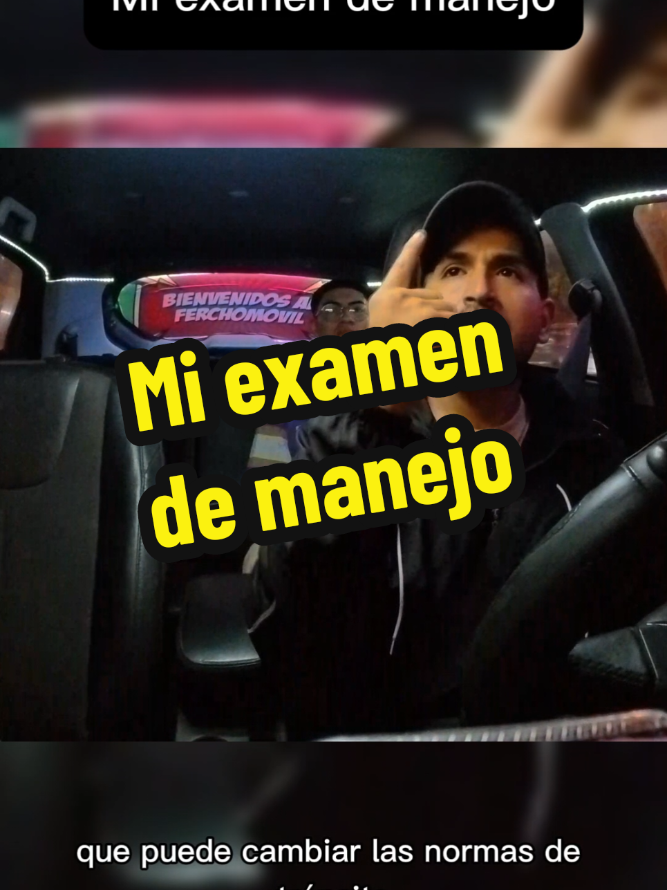 Esos instructores no tienen corazón 🤨 #elferchomovil #parati #taxi #humor #licenciadeconducir #examendemanejo 