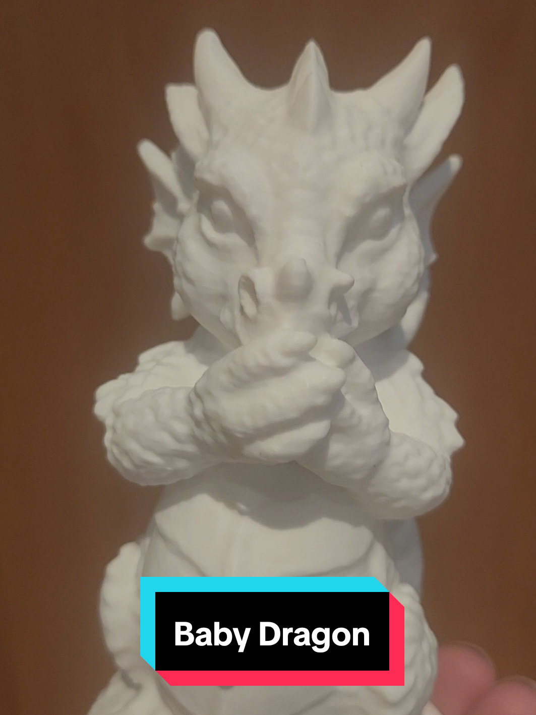 #3dprinting a #babydragon for my wife with a #bambux1carbon in #Bambu Matte White PLA