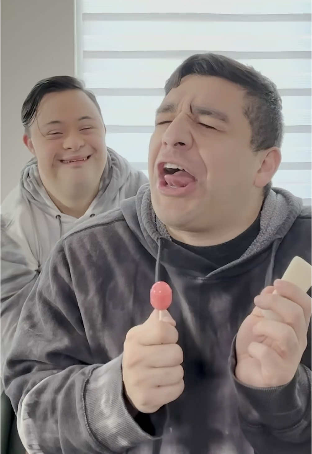 Safe to say we weren’t fans of licking the soap 😂 #downsyndrome #family #brotherlove #wholesome #staygold 