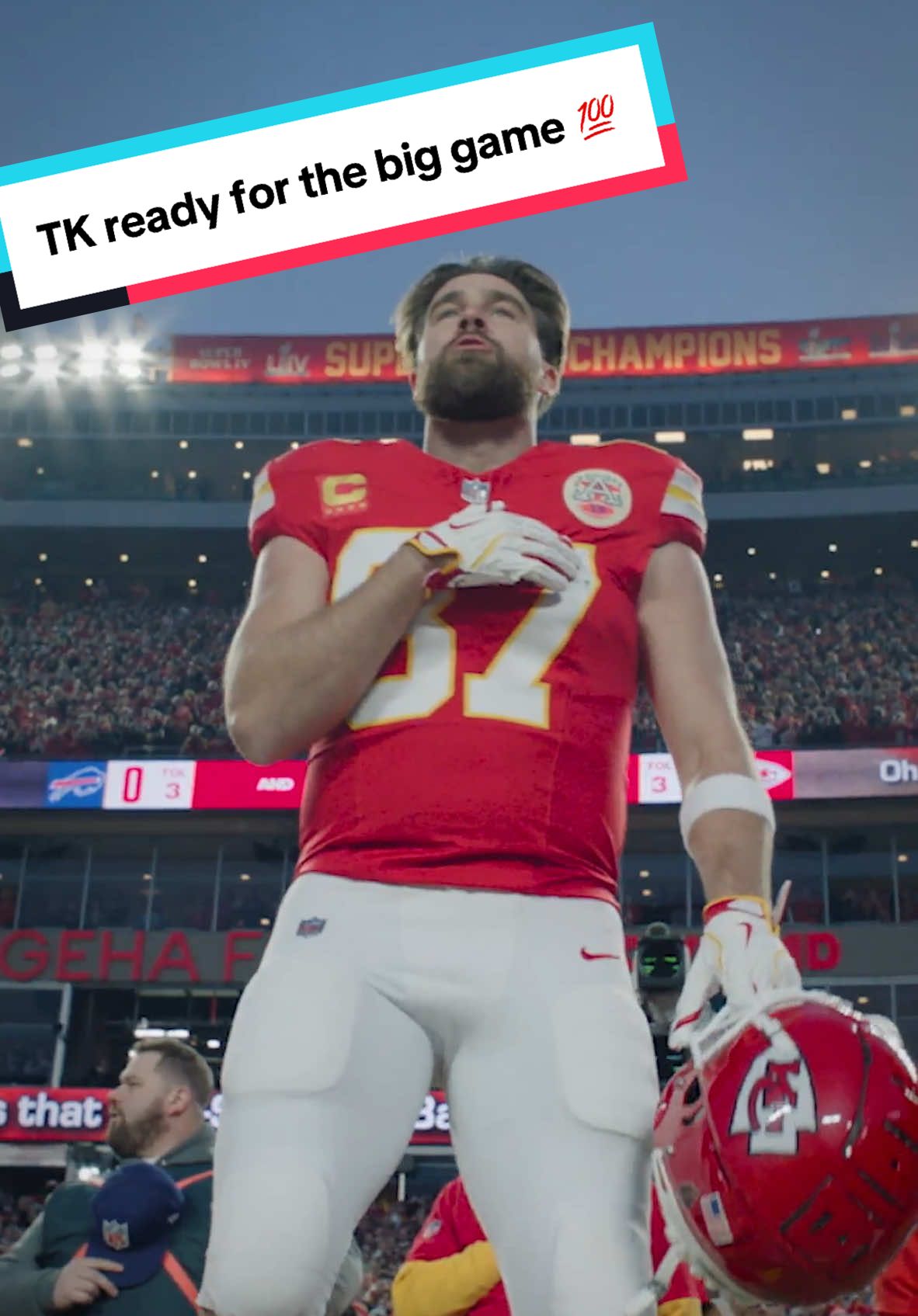 At the end of the day, it’s still the game that you grew up playing in your backyard. #SuperBowl #KansasCityChiefs #traviskelce 