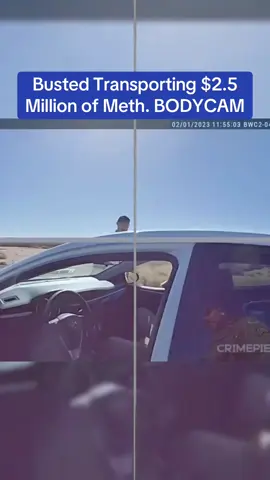 Busted Transporting $2.5 Million of Meth. BODYCAM #cops #copsoftiktok 