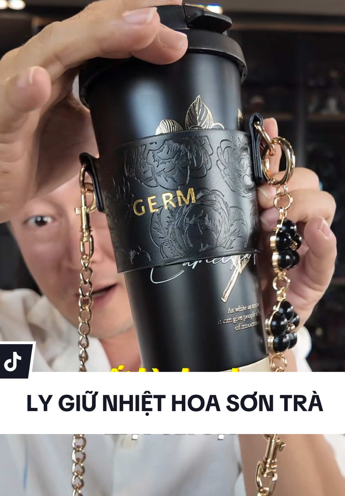 Ly giữ nhiệt chủ đề Hoa Sơn Trà kèm phụ kiện cực chanh sả của nhà Germ #chuca #chucareviewkhongbooking #chucareview #germ #lygiunhiet 