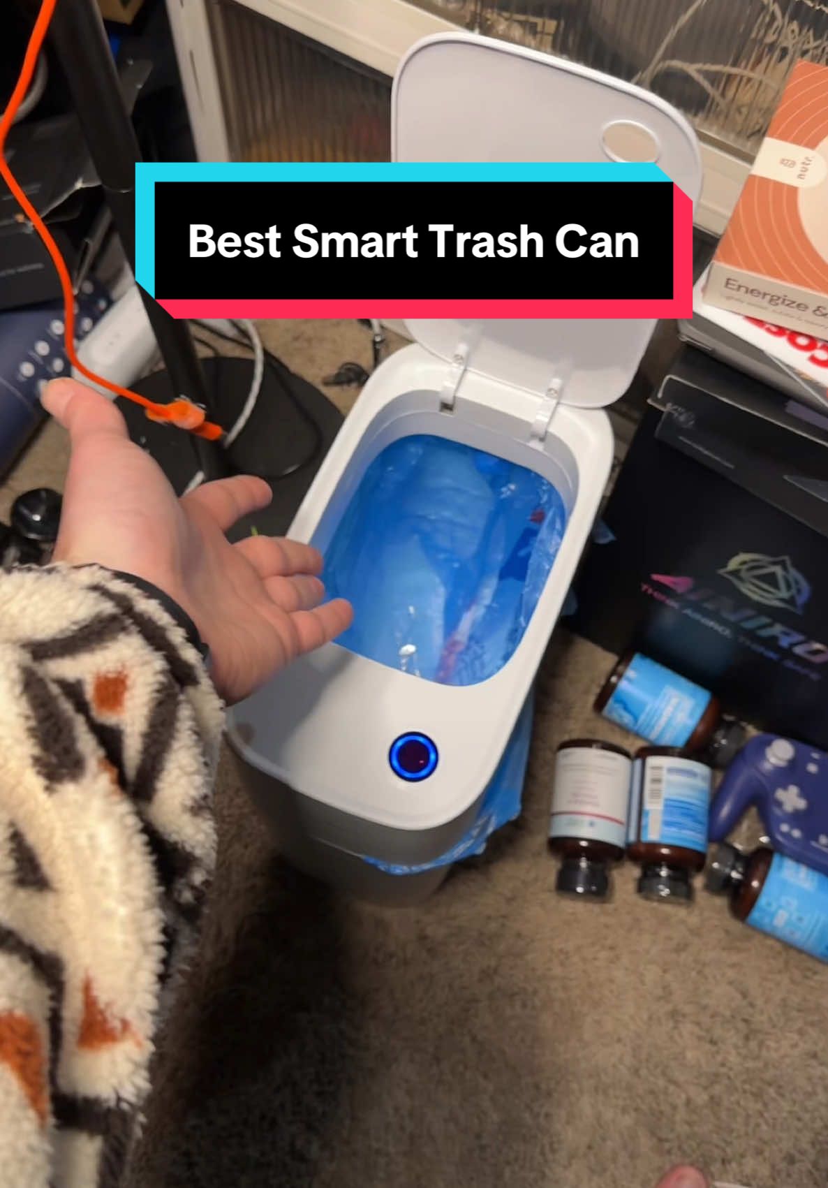 Tired of messy, smelly trash cans? Meet the **Joybos Smart Trash Can**—sleek, touchless, and perfect for tight spaces! With **infrared sensing technology**, it opens automatically, keeping things hygienic and hands-free. Plus, its **wind adsorption tech** gives you 25% more capacity! Now on sale for just **$29**! Tag your organizing squad! 👇 #SmartHome #TouchlessTrashCan #SpaceSaver #HomeUpgrade #OnSale #NordicStyle #HygienicLiving #CleanSpaces #trashcan #smarttrashcan #bathroomtrashcan #kitchentrashcan #TikTokShopLoveAtFirstFind