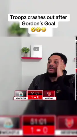 Headloss 😭😭😭 #arsenal #newcastle #caraboacup #troopz #reaction #rant