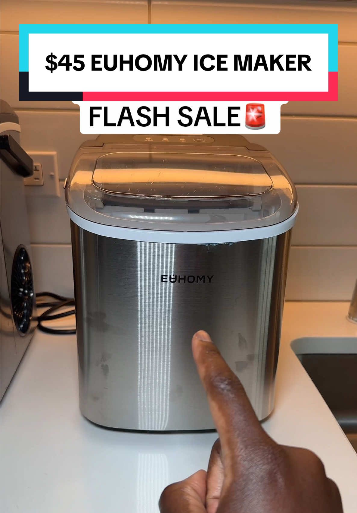 Perfect ice maker at an incredible price! #euhomy #icemaker #icemachine #euhomyicemaker #drink #ice #deals 