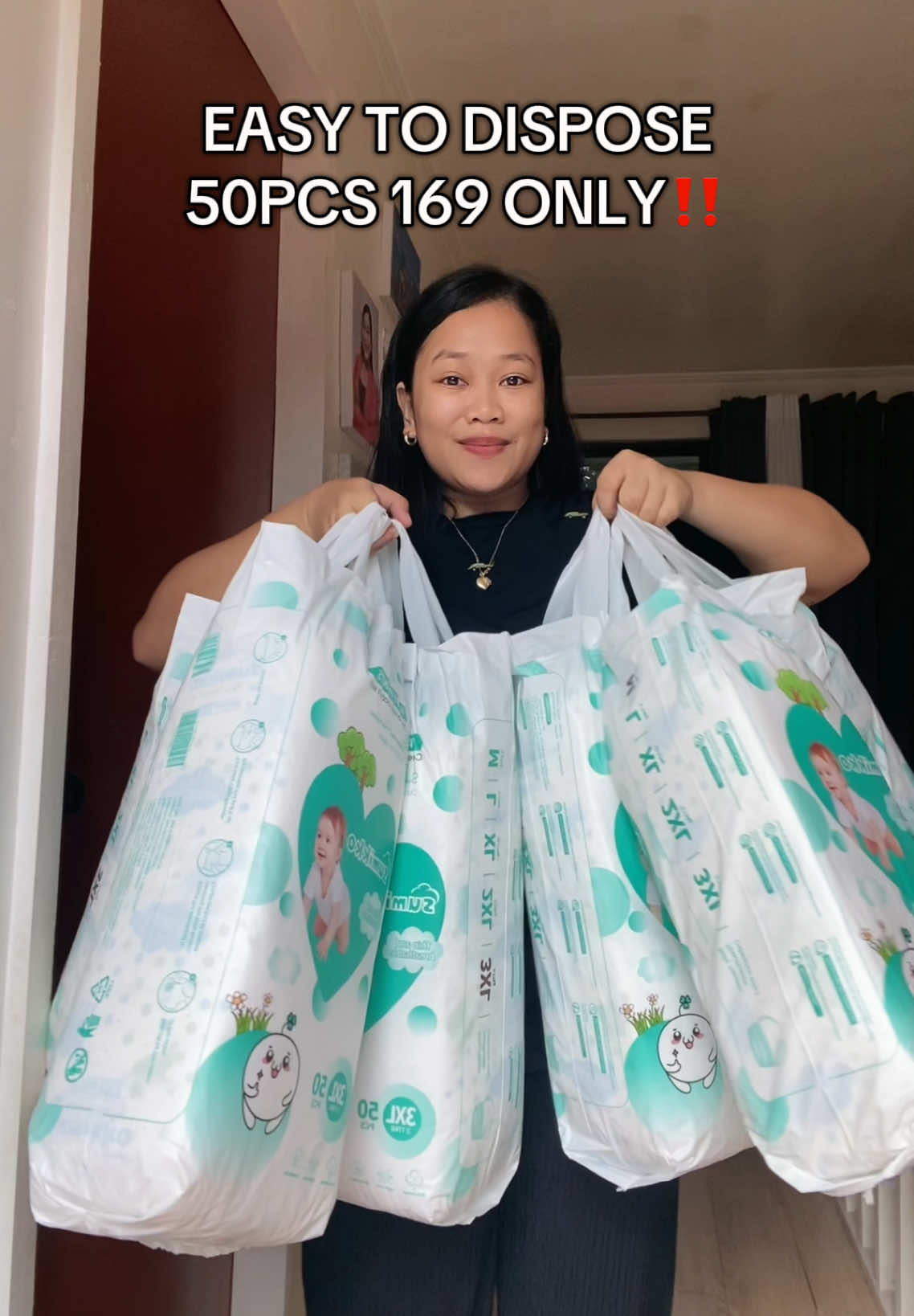 SUMIKKO DIAPER WITH DISPOSAL TAPE EASY TO DISPOSE#trending #sumikkodiaper #disposaltape #easytodispose #diaper 