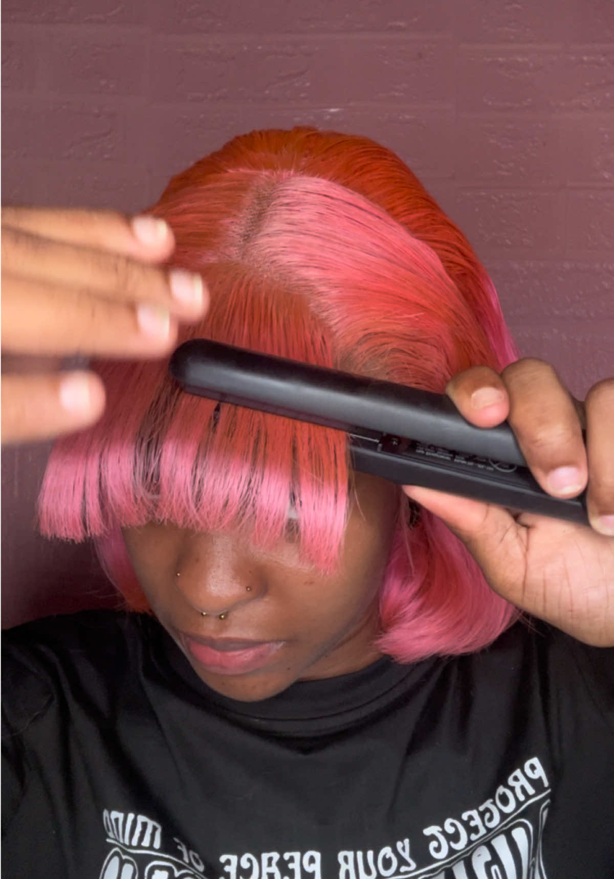 A more in depth video of how I cut my bang #bobwigs #cuttinghair #bangbob #bangwig #cuttingvideos #stylingvideos #howtocutbangs #bangtutorial #wigtok #wiginfluencer #bobstyles 