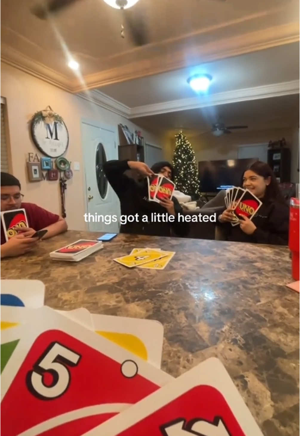 Big uno gets serious 😭 (@Jaz) #uno #unonight #GameNight #game 