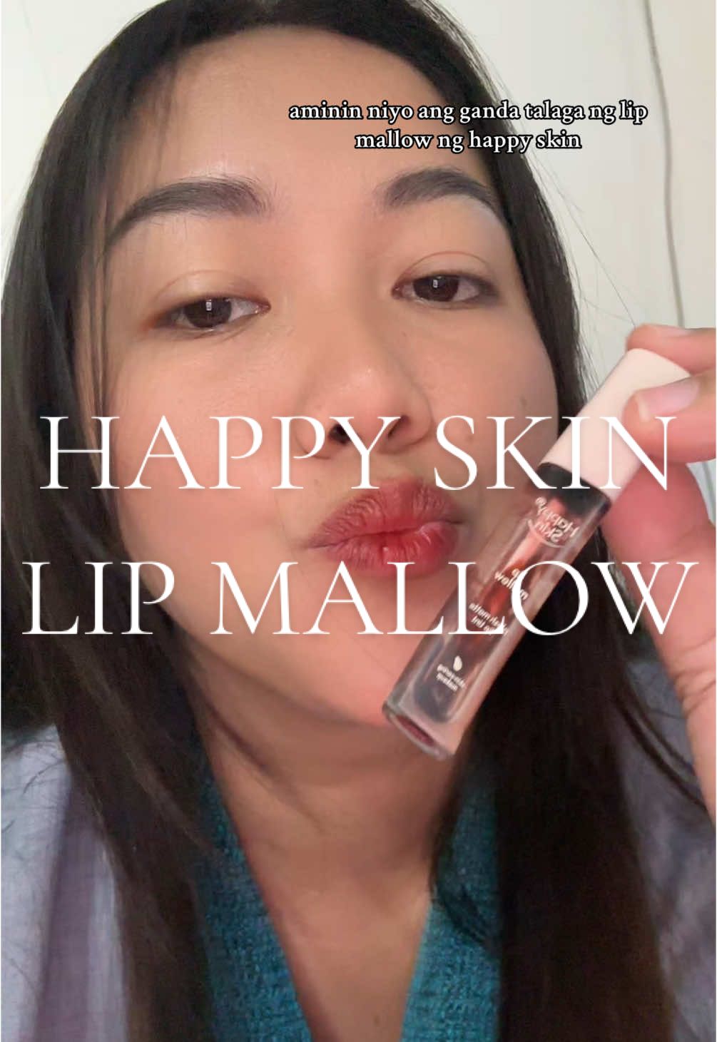 no gate keeping! Kahit anong lip tint gamitin ko. Bumabalik pa rin ako sa lip mallow ng hapoy skin!  #happyskinlipmallow #happyskinlipmallowtint #happyskin 