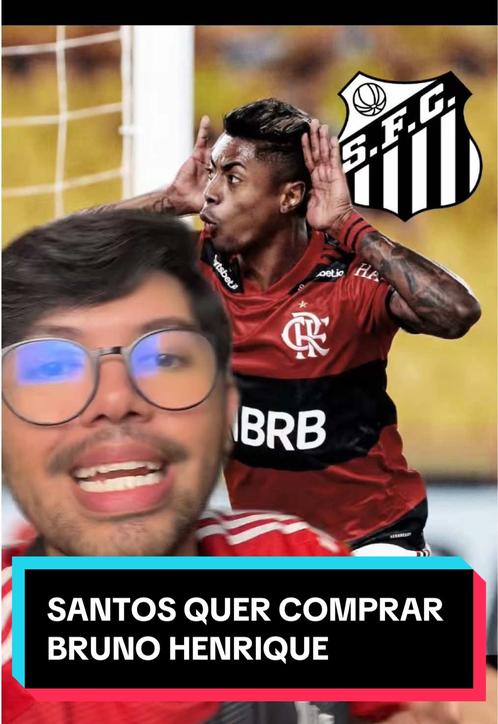 SANTOS QUER COMPRAR BRUNO HENRIQUE 😠🔴⚫️ #flamengo #mengao #fla #brunohenrique #santos #tiktokesportes 