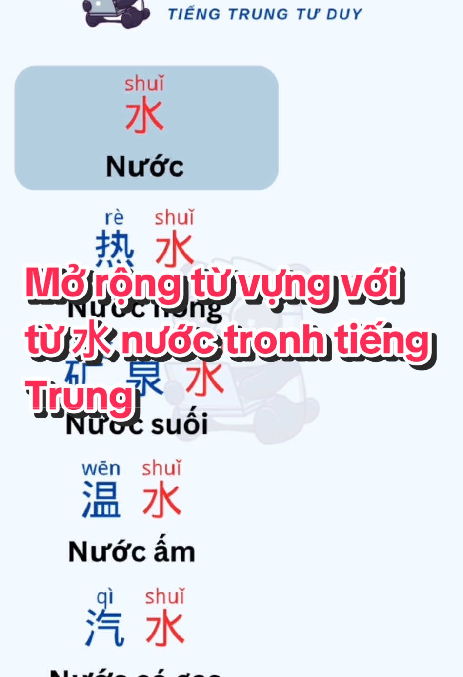 Mở rộng từ vựng với từ 水 nước tronh tiếng Trung #hsk #tuvung #chinese #tiengtrungchonguoidilam #tiengtrung  #LearnOnTikTok  #xuhuong2025 #viraltiktok 