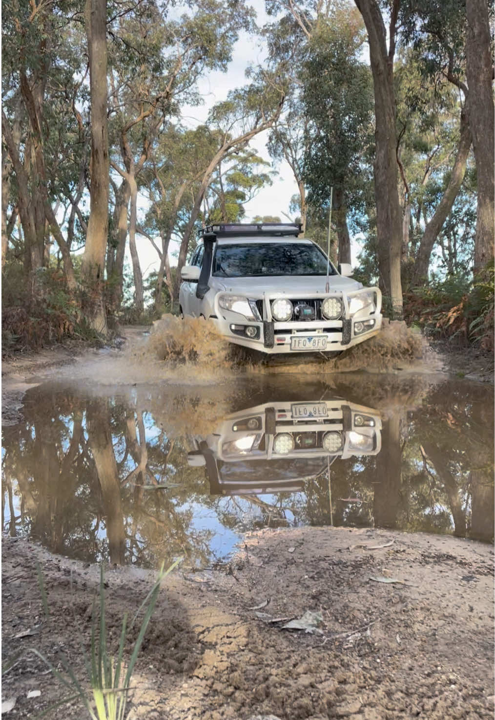 Loving those reflections 🥵 #4x4 #4wd #prado #offroading 