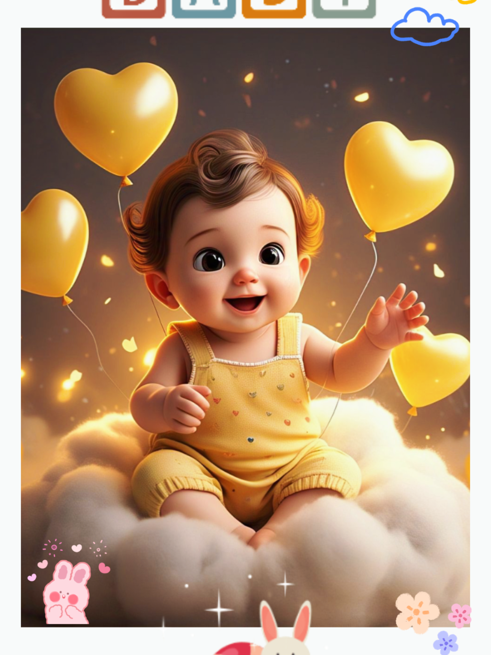 cute baby having fun with heart shaped balloons #cutebaby #viraltiktok #foryoupage #trending #tiktokkids #heartshapedballoon #babychallenge 