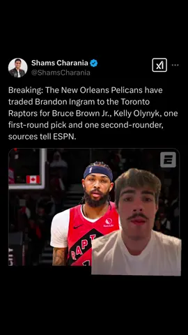 Anotha one #brandoningram #brandoningramtrade #raptors #pelicans #nbatradedeadine #tradedeadline #basketball #bba