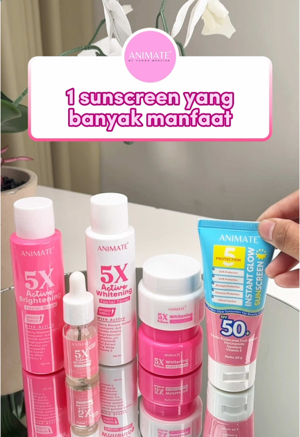 1 sunscreen yang banyak manfaat untuk melindungi kulit wajah kamu🥰 Yuk check out sekarang‼️😍 #animate #hidupkancantikmu #cantikgakharusmahal #glowingskin #skincareroutine #cerahkankulit #skincaretips #fyp 