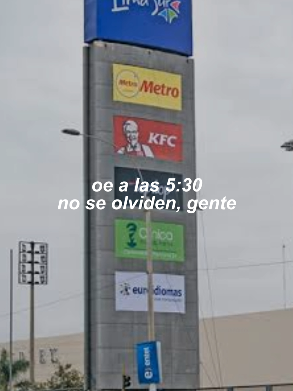 5:30 no se olviden, gente #plazalimasur #chorrillos #sooyangel #ptm #lyrics @IShowSpeed 