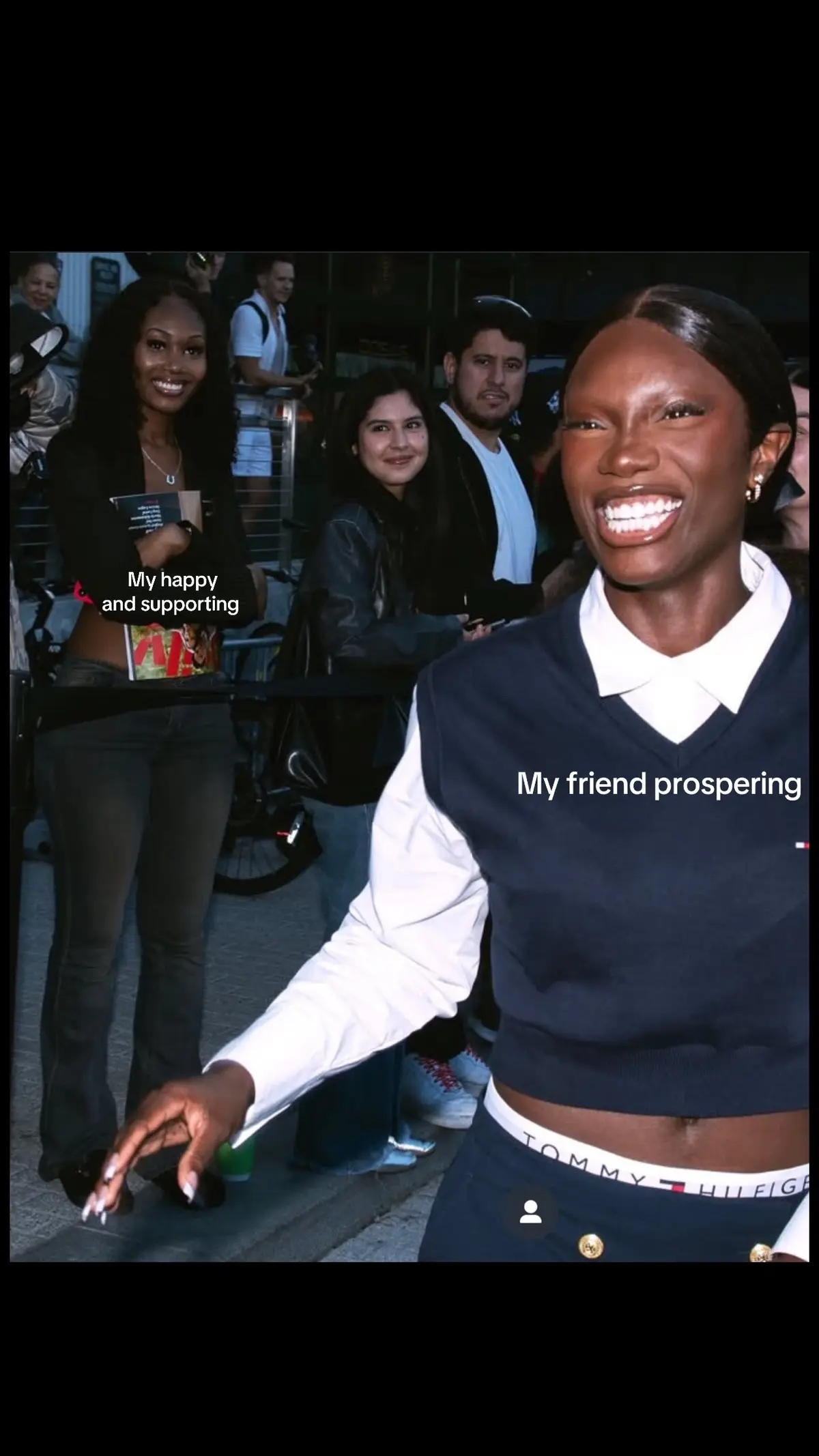 I love this picture so much! I was genuinely so happy to see her during #NYFW last year! I love @Doechii #doechii #bostoninfluencer #relatable #fypシ #trending #foryoupage #tommyhilfiger #blackgirltiktok #fypシ゚viral #trending 