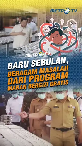 Makan Bergizi Gratis yang berjalan sejak awal Januari 2025 ini menuai beragam masalah yang dirasakan para penerima manfaatnya. #tiktokmetrotv #tiktokberita #makanbergizigratis #mbg