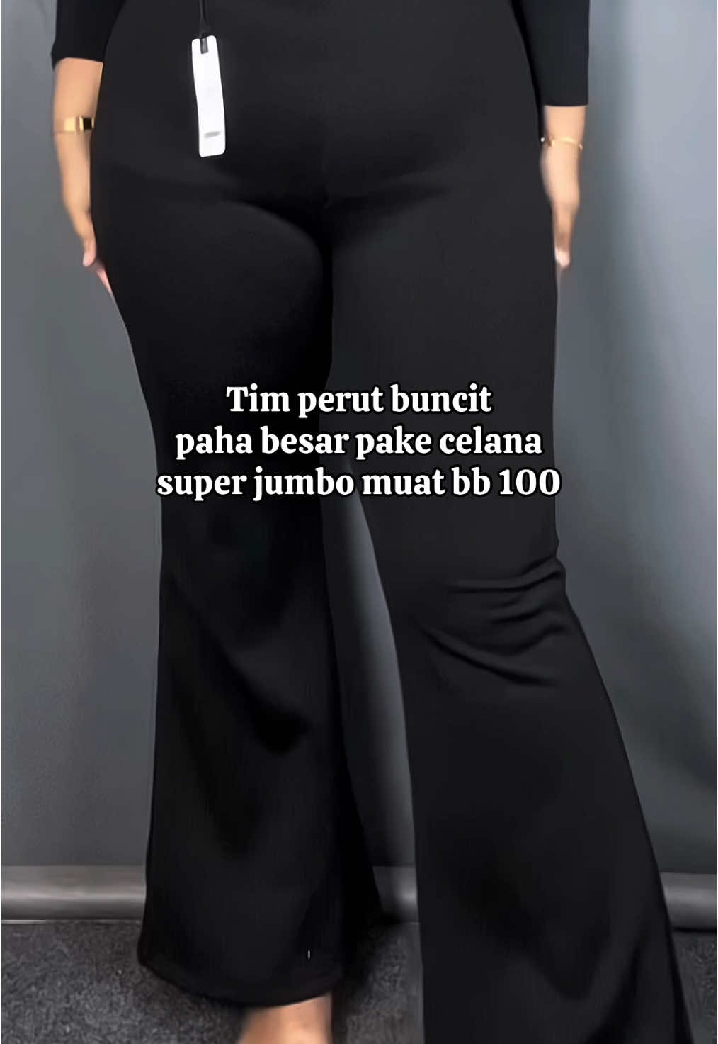 Tim perut buncit paha besar pake celana super jumbo muat bb 100+ #zahrotulmaulaa #cutbrayjumbo #celanajumbo #flarepantsjumbo 