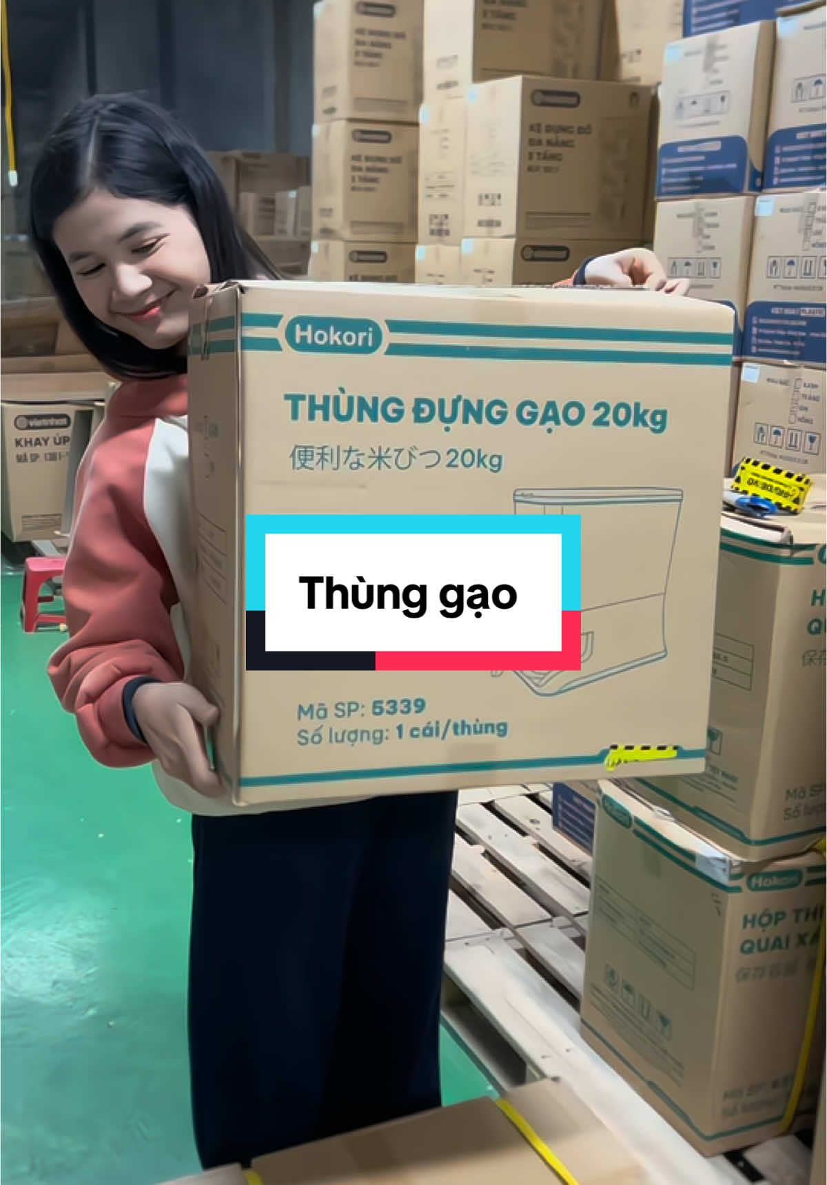 Thùng gạo 20kg tiện dụng #xuhuong #thunggao #thunggao20kg 
