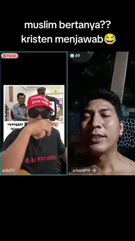 Live streaming edis Tv, diskusi lintas iman, islam bertanya, Kristen menjawab mereka diskusi sesuai apa yang tertulis di kitab masing-masing, mereka tidak menghujat,islam bebas membahas Kristen, sedangkan Kristen bahas islam tidak bisa #🤣🤣🤣🤣 #😂😂😂 #edis #diskusi #lintasiman #lucu_ngakak #ketawakocak #tanyajawab #fypp 