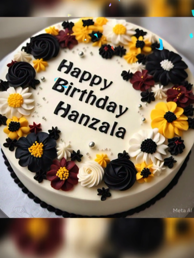 Replying to @hanzala95232 Happy Birthday Hanzala 🥳🎉🎉#hanzala #hanzalanamevideos #happybirthdaycake #birthdaynamevideo #cakedesign #vairalsong____💞tiktok #aqsa3071 