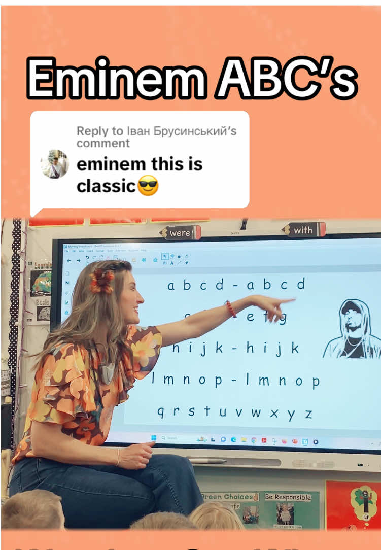 Replying to @Іван Брусинський I still cannot believe this version of the ABC’s has been seen by almost 100 Million People!!!  What?!?!  Thank you TikTok for allowing so many kids to learn!!! #fyp #fypシ #fypage #mrssmithscatchysongs #english #abcs #letters #abcde #learnenglishdaily #kindergartenteacher #learningisfun #teachertok #teacherfyp 