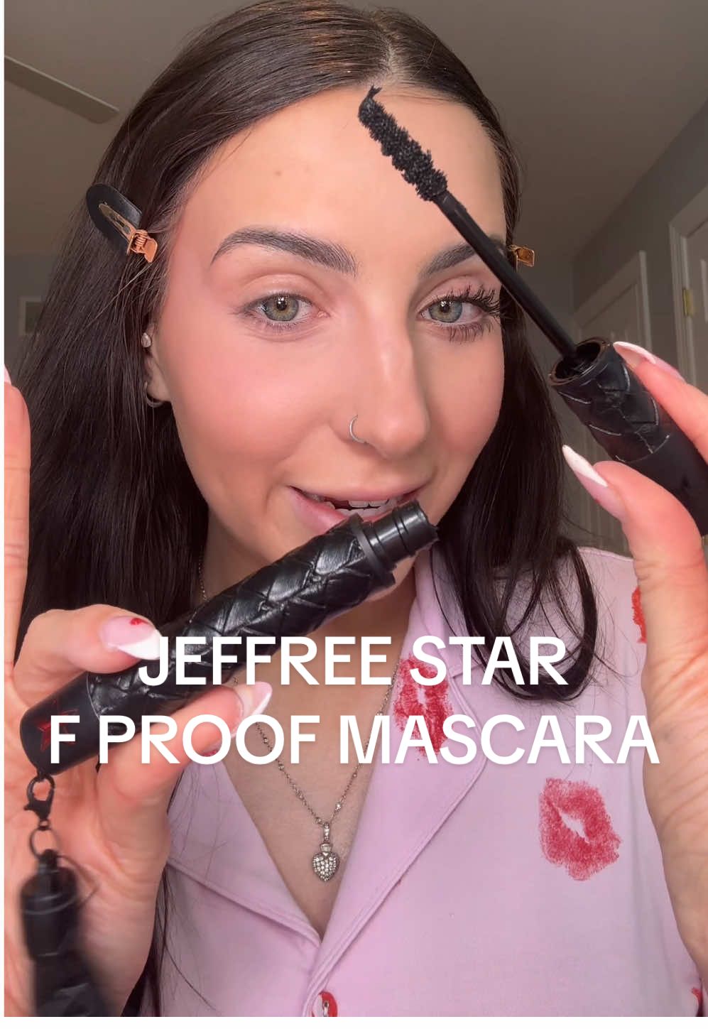 F* PROOF mascara?! Talk about epic packaging!! ✨ she’s waterproof, sweat proof, tear proof, and pretty much everything proof🙃 Beautiful fanned out lash look!!  @Jeffree Star @Jeffree Star Cosmetics  #jeffreestar #jeffreestarcosmetics #jeffreestarmakeup #fproofmascara #jeffreestarmascara #jeffreestarapproved #mascara #mascarareview #mascararecommendations #ttsbeautybesties #tiktokshoploveatfistfind #lovelanguage 