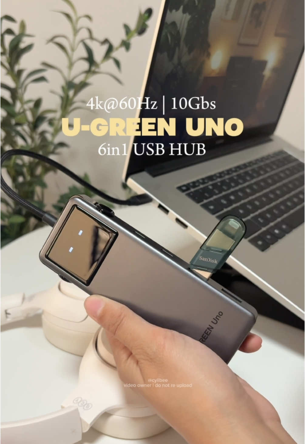 6in1 USB HUB wfh essential  #usbhub #ugreen #ugreenusbhub #wfhessentials 