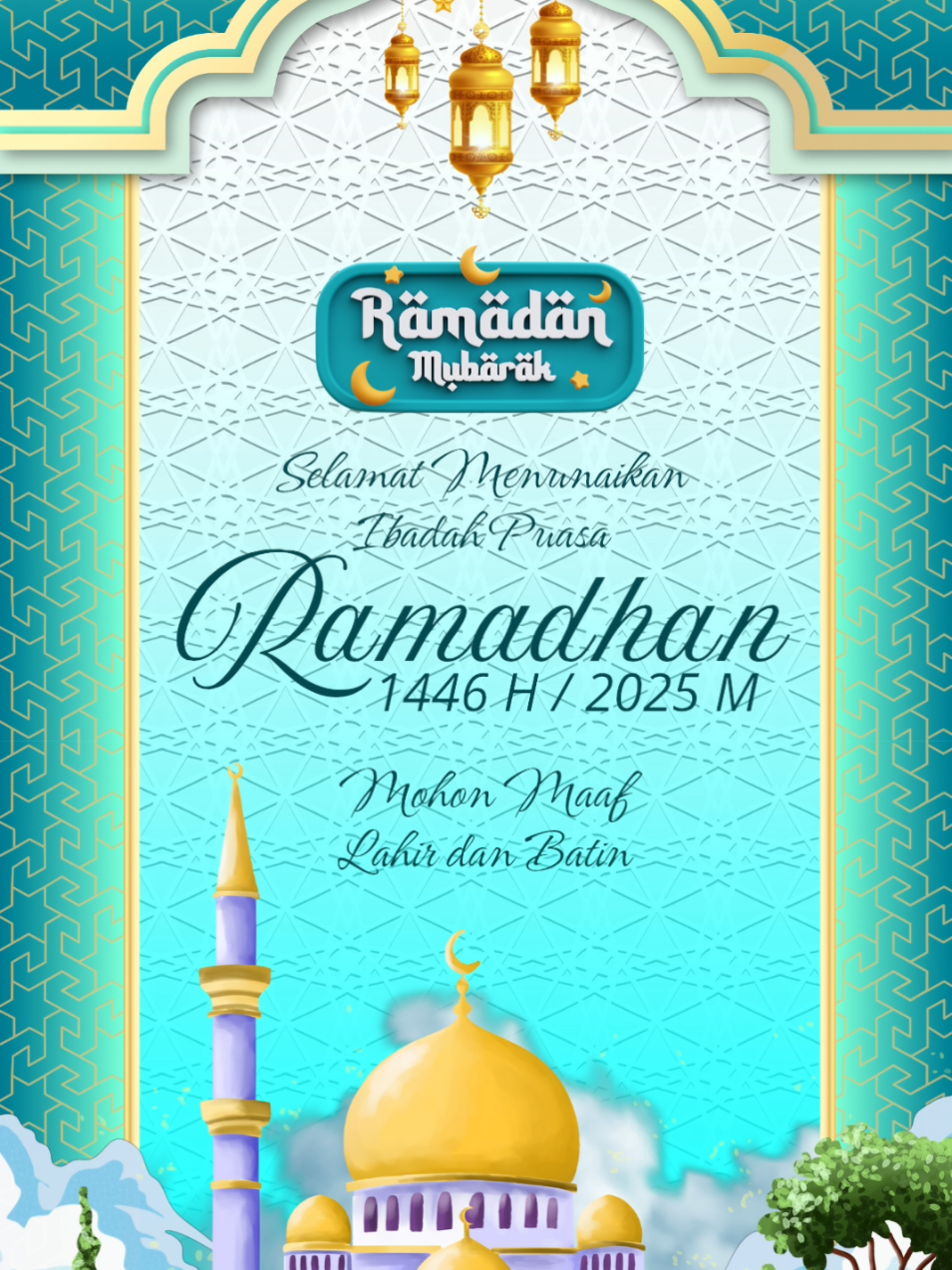 Video Intro Ucapan Ramadhan 1446 H / 2025 M #Ramadan #ramadhan #ramadhan2025 #ramadhan1446 #fyp #ramadantiba 