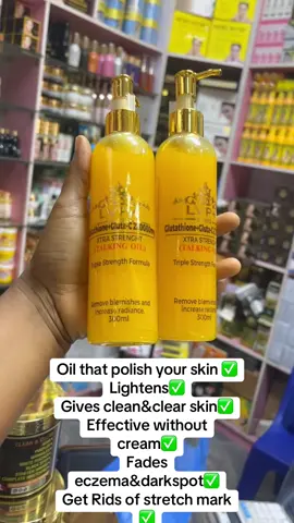 LVP+ paris gluthathione oil is a strong lightening oil(talking oil). It will clear all skin blemishes #nigeriatiktok #viral #skincare #goviral #whitening 