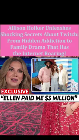Allison Holker Unleashes Shocking Secrets About Twitch: From Hidden Addiction to Family Drama That Has the Internet Roaring! #news #drama #celebrity 