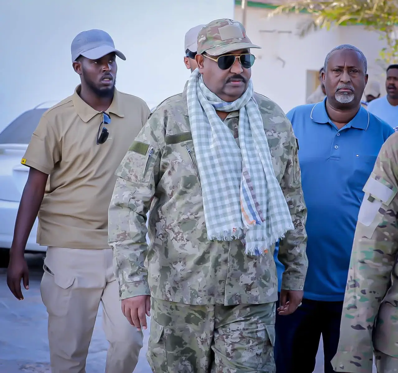 Taliyaha ugu saree Ciidamada Puntland ahna madaxwaynaha Puntland Said Abdullahi Dani.