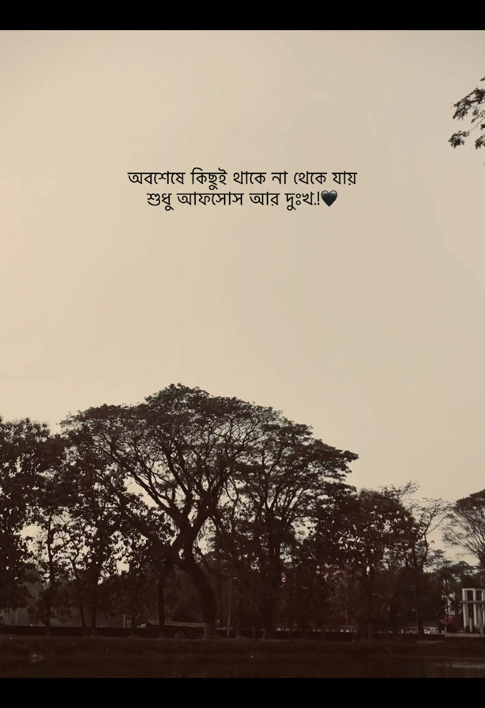 অবশেষে কিছুই থাকে না থেকে যায় শুধু আফসোস আর দুঃখ.!🖤#foryou #foryoupage #unfrezzmyaccount #bdtiktokofficial🇧🇩 #fyppppppppppppppppppppppp #fyppppppppppppppppppppppp 