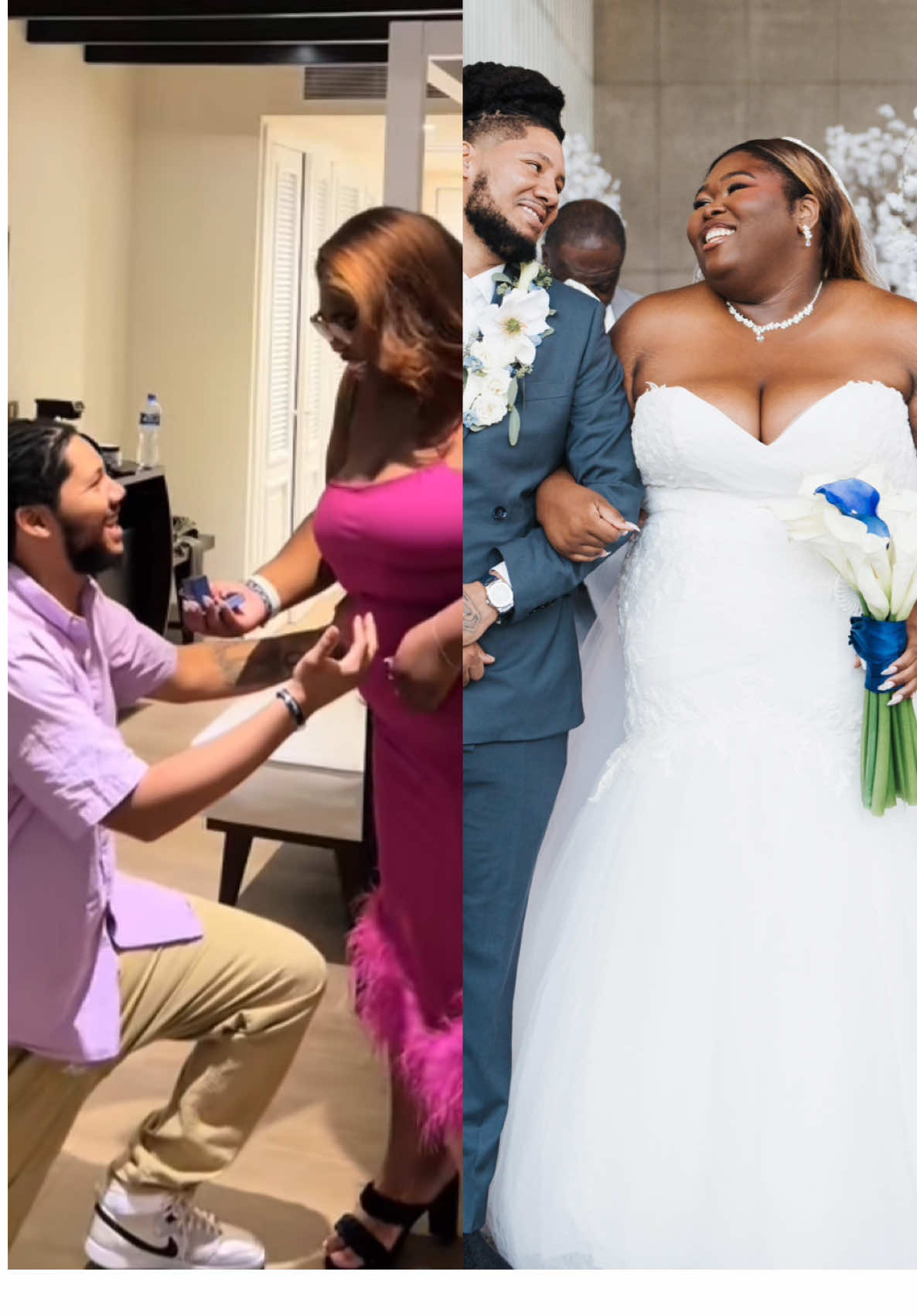 And with that “The bridal area comes to an end” #weddingtiktok #plussizebride #viraltiktok #viralproposal 